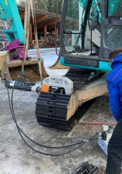 Transportable ITR-Hydraulikpresse mit Handpumpe