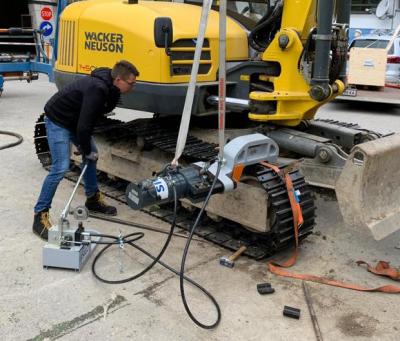 Transportable ITR-Hydraulikpresse mit Handpumpe